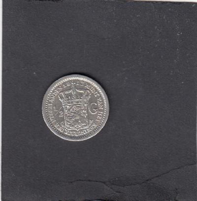 Beschrijving: 1/2 Gulden WILHELMIN